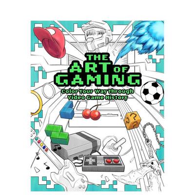 【预售】游戏艺术涂色书纵览电子游戏史 The Art of Gaming Color Your Way Through Video Game History原版英文生活综合9798337
