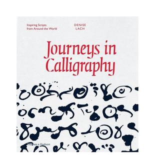 Calligraphy英文平面字体图案标志设计Lach平装 Thames Hudson进口原版 书法旅程Journeys 书9780500518199 预售