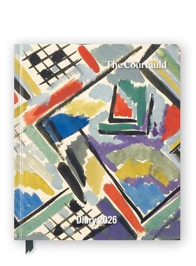 【预售】【Flame Tree】2026年考陶尔德学院台式日历记事本The Courtauld 2026 Desk Diary Planner - Week to View， Illustrated