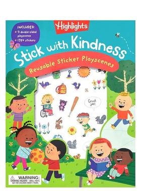 【预售】【学习善良】坚持善行可重复使用的贴纸场景【Learning Kindness】 Stick with Kindness Reusable Sticker Playscenes英