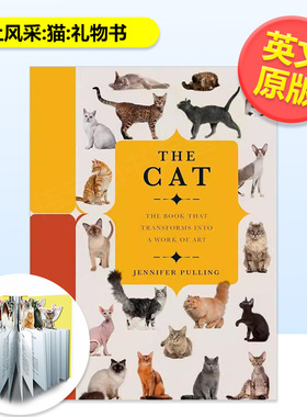 【现货】纸上风采猫礼物书【Paperscapes】The Cat英文生活综合Jennifer Pulling精装Welbeck publishing进口原版书9780233005829