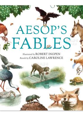 【预售】【绘本大师Robert Ingpen】伊索寓言英文儿童绘本插画师进口原版外版书精装Aesop’s Fables (Robert Ingpen Illustrate