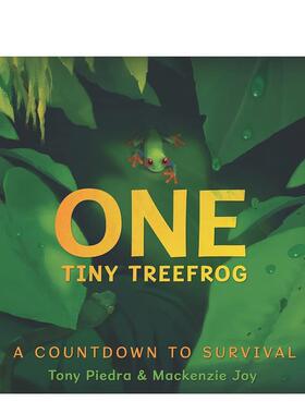 【现货】红眼树蛙生存倒计时One Tiny Treefrog英文儿童绘本动物生态环保Tony Piedra 精装Walker Books UK3-6岁进口原版书978152