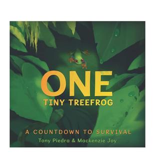 【现货】红眼树蛙生存倒计时One Tiny Treefrog英文儿童绘本动物生态环保Tony Piedra 精装Walker Books UK3-6岁进口原版书978152