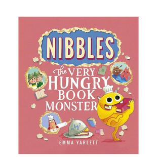 【预售】啃书小怪兽尼布斯Nibbles英文儿童绘本虚构类Emma Yarlett平装Little Tiger Press进口原版书9781801046558