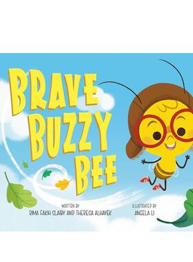 【现货】勇敢的嗡嗡蜜蜂Brave Buzzy Bee英文儿童绘本虚构类Rima Fakih Slaiby精装Flamingo进口原版书9780593624463