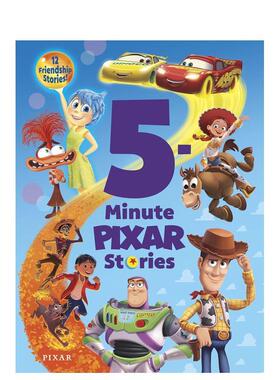 【预售】5分钟皮克斯故事集【5 Minute Stories】5-Minute Pixar Stories英文儿童绘本IP系列Disney Book Group精装3-6岁Random H