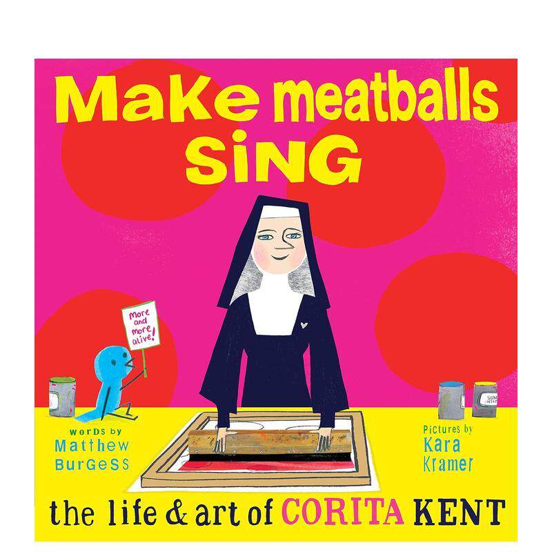 【现货】让肉丸唱歌科丽塔肯特的艺术人生Make Meatballs Sing英文儿童绘本人物传记Matthew Burgess 精装Enchanted Lion Books3-图片