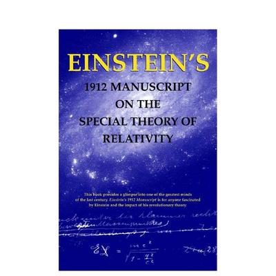 【预售】爱因斯坦 1912 年相对论手稿Einstein's 1912 Manuscript on Theory of Relativity英文人文历史Edmond J Safra平装Georg