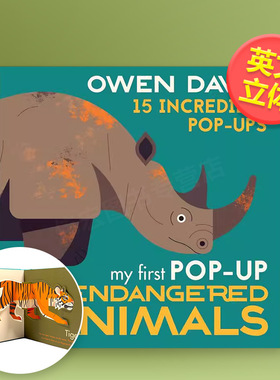 【现货】【立体书】濒危动物英文儿童立体进口原版书精装My First Pop-Up Endangered Animals Owen Davey著Walker Books UK出版