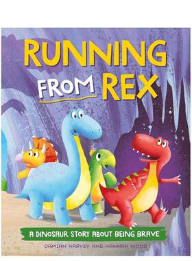 【现货】恐龙故事 逃离雷克斯A Dinosaur Story英文儿童绘本虚构类Damian Harvey平装3-6岁Franklin Watts进口原版书