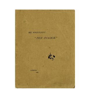【预售】惠斯勒先生的 “十点钟”Mr. Whistler's Ten O'Clock英文人文历史平装Pallas Athene进口原版书9781843680758