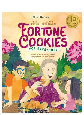【现货】人人有份的幸运饼干 史密森尼学会Fortune Cookies for Everyone! (Smithsonian英文儿童绘本虚构类Mia Wenjen精装Red Co