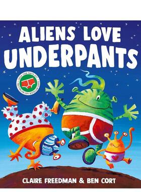 【预售】外星人爱内裤【The Underpants Books】Aliens Love Underpants英文儿童绘本IP系列Claire Freedman平装Simon 3-6岁进口原