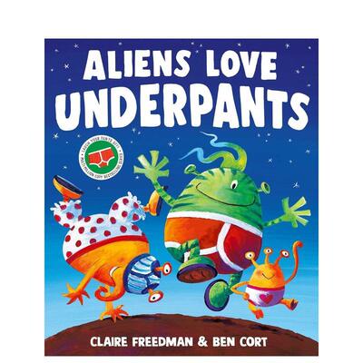 【预售】外星人爱内裤【The Underpants Books】Aliens Love Underpants英文儿童绘本IP系列Claire Freedman平装Simon 3-6岁进口原