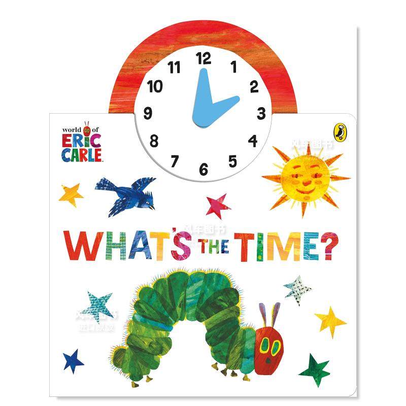 【预售】【艾瑞·卡尔】几点啦？英文儿童绘本IP系列进口原版外版书精装【Eric Carle】What’s the Time?Eric CarlePuffin Book