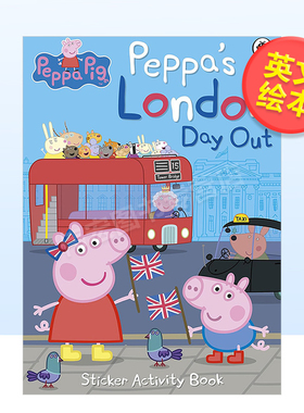 【小猪佩奇】贴纸书：伦敦之旅英文儿童绘本IP系列进口原版书平装【Peppa Pig】London Day Out Sticker Activity Book L