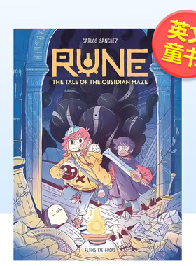 【预售】符文黑曜石迷宫传奇Rune英文儿童漫画Carlos Sanchez平装Flying Eye Books进口原版书9781838741631