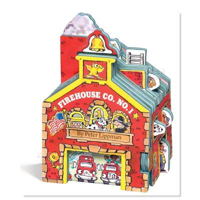 【预 售】【Mini-House Book】Firehouse，【迷你屋书】第一消防队英文儿童趣味 原版图书外版进口书籍
