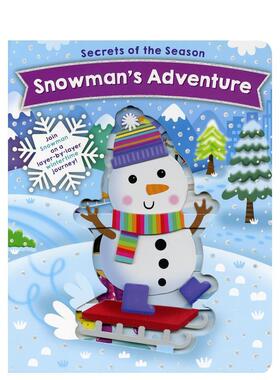 【现货】雪人的冒险Snowman’s Adventure英文儿童艺术启蒙Jennie Bradley纸板书Becker & Mayer3-6岁进口原版书9780760371961