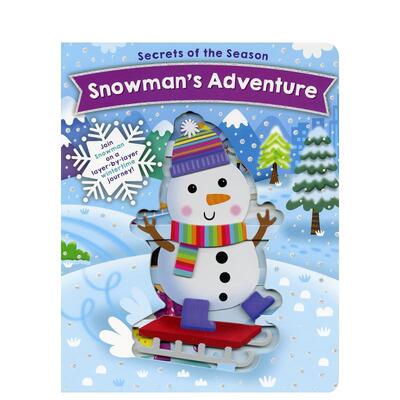 【现货】雪人的冒险Snowman’s Adventure英文儿童艺术启蒙Jennie Bradley纸板书Becker & Mayer3-6岁进口原版书9780760371961