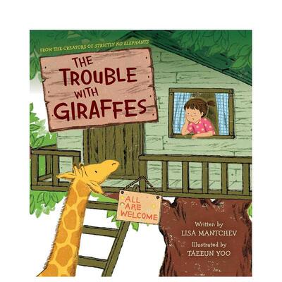 【现货】长颈鹿的烦恼Trouble with Giraffes英文儿童绘本人际关系Lisa Mantchev精装Paula Wiseman进口原版书9781665962766