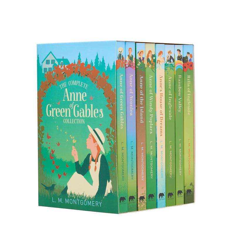 【预售】安妮系列故事全集8册盒装The Complete Anne of Green Gables Collection英文儿童故事L. M. Montgomery平装Arcturus Pub