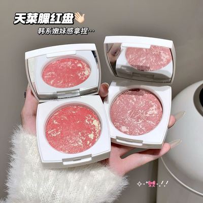 腮红高光修容三合一珠光烤粉