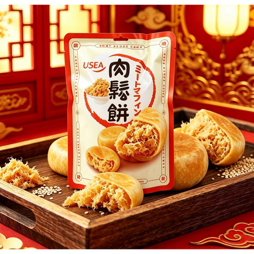 港版USEA肉松饼一口酥经典糕点