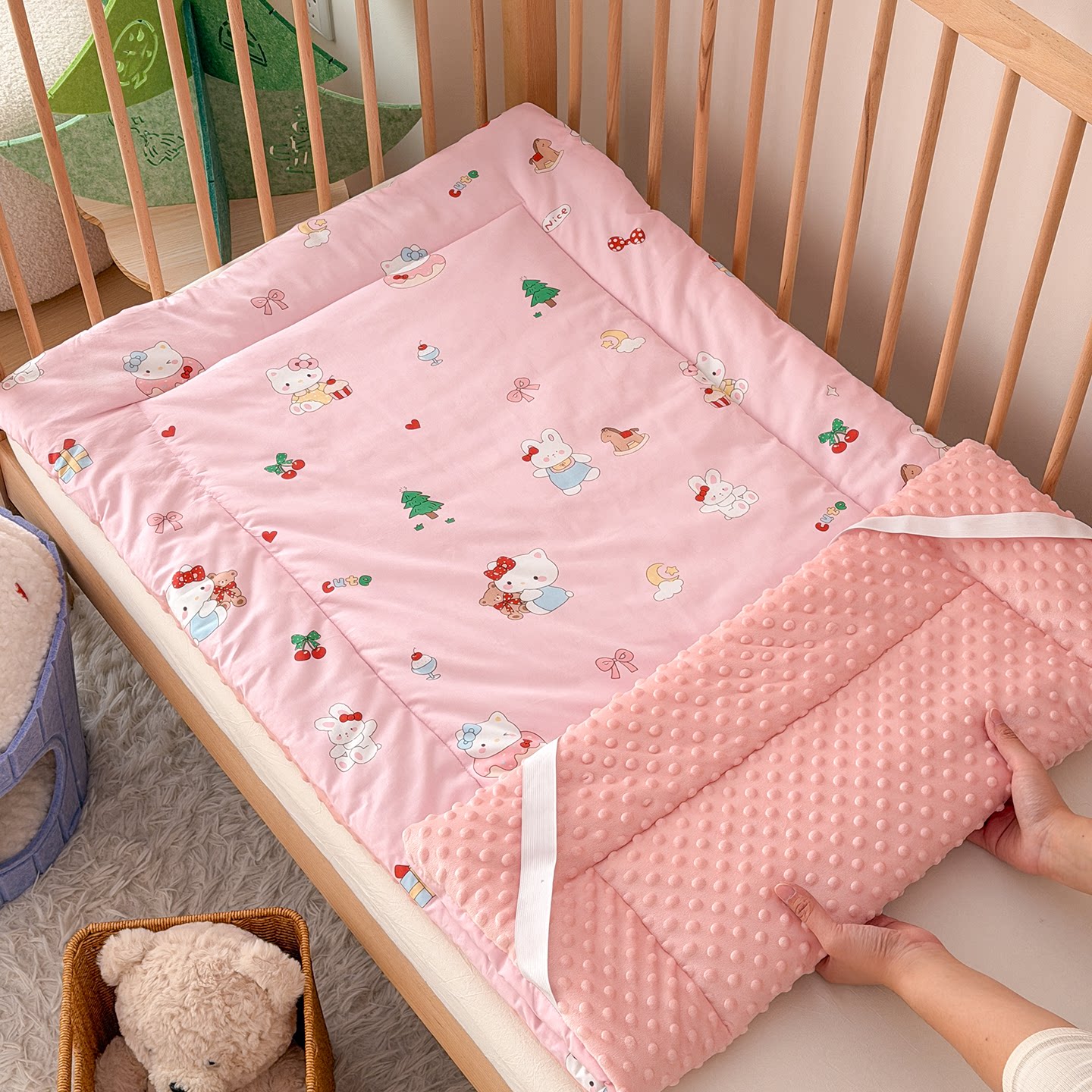 婴儿床垫褥子纯棉可洗新生宝宝拼接床睡垫儿童幼儿园垫子专用垫被