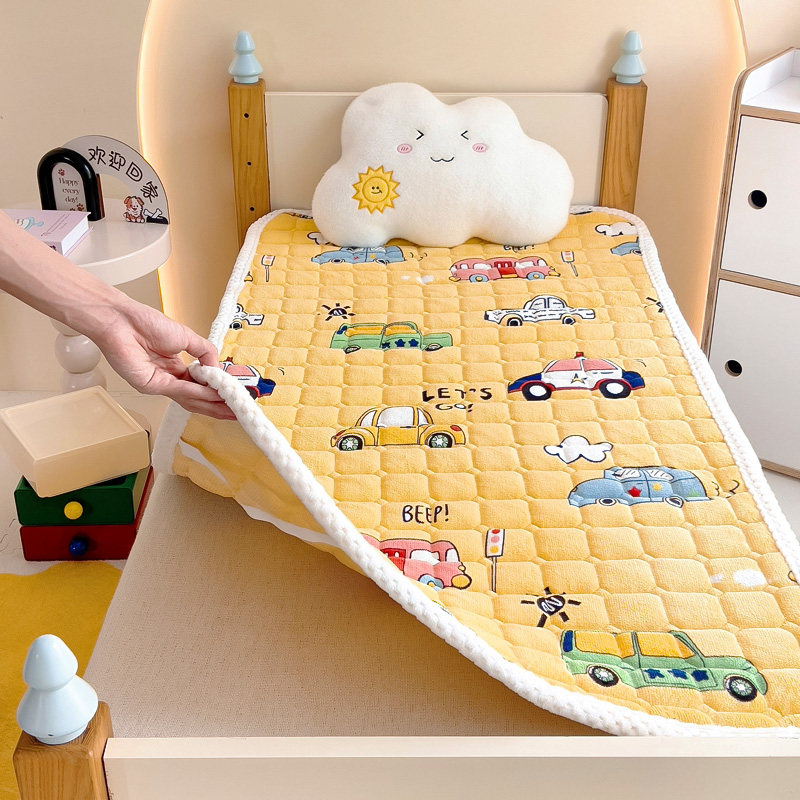 A类婴儿童幼儿园牛奶绒床垫小褥子冬季加绒拼接床珊瑚绒薄软垫被,婴童用品,婴童床垫,淘宝优惠券,粉丝福利购,淘宝优惠卷