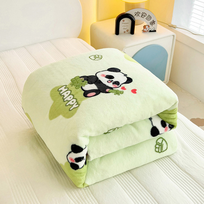 幼儿园儿童牛奶绒被子加绒被芯连被套被罩婴儿保暖棉被宝宝冬被厚