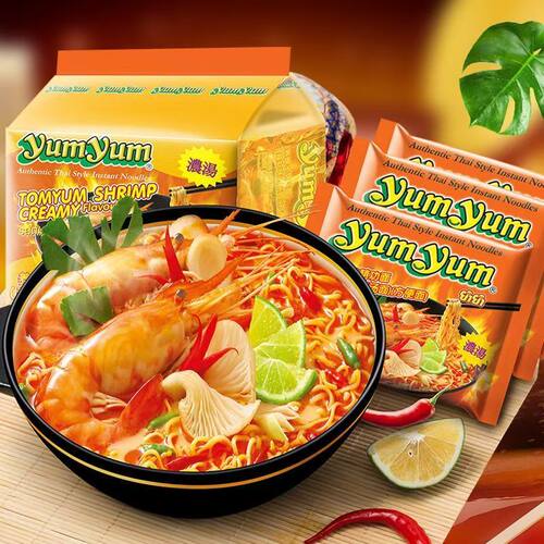泰国进口养养牌yumyum冬阴功方便面海鲜汤面酸辣浓汤速食泡面夜宵