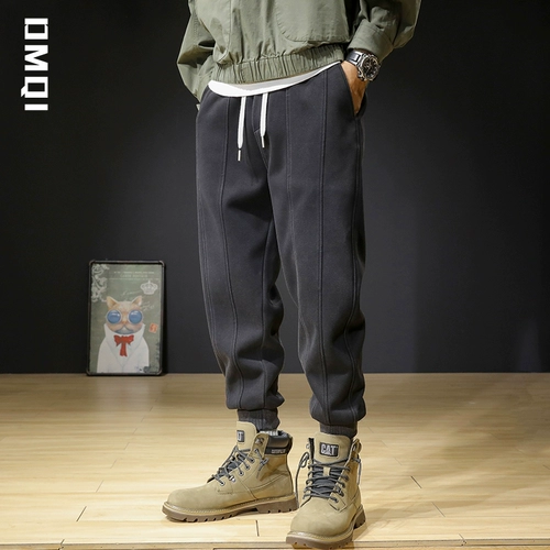 Демисезонные утепленные удерживающие тепло штаны для отдыха, в американском стиле, большой размер