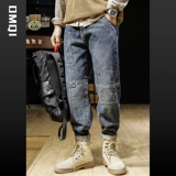 Ретро прямые свободные джинсы, штаны, осенние, в американском стиле, оверсайз, большой размер