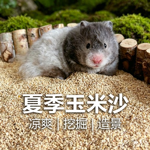 小宠金丝熊仓鼠玉米沙玉米芯夏季垫料无尘干爽挖掘沙挖掘垫料