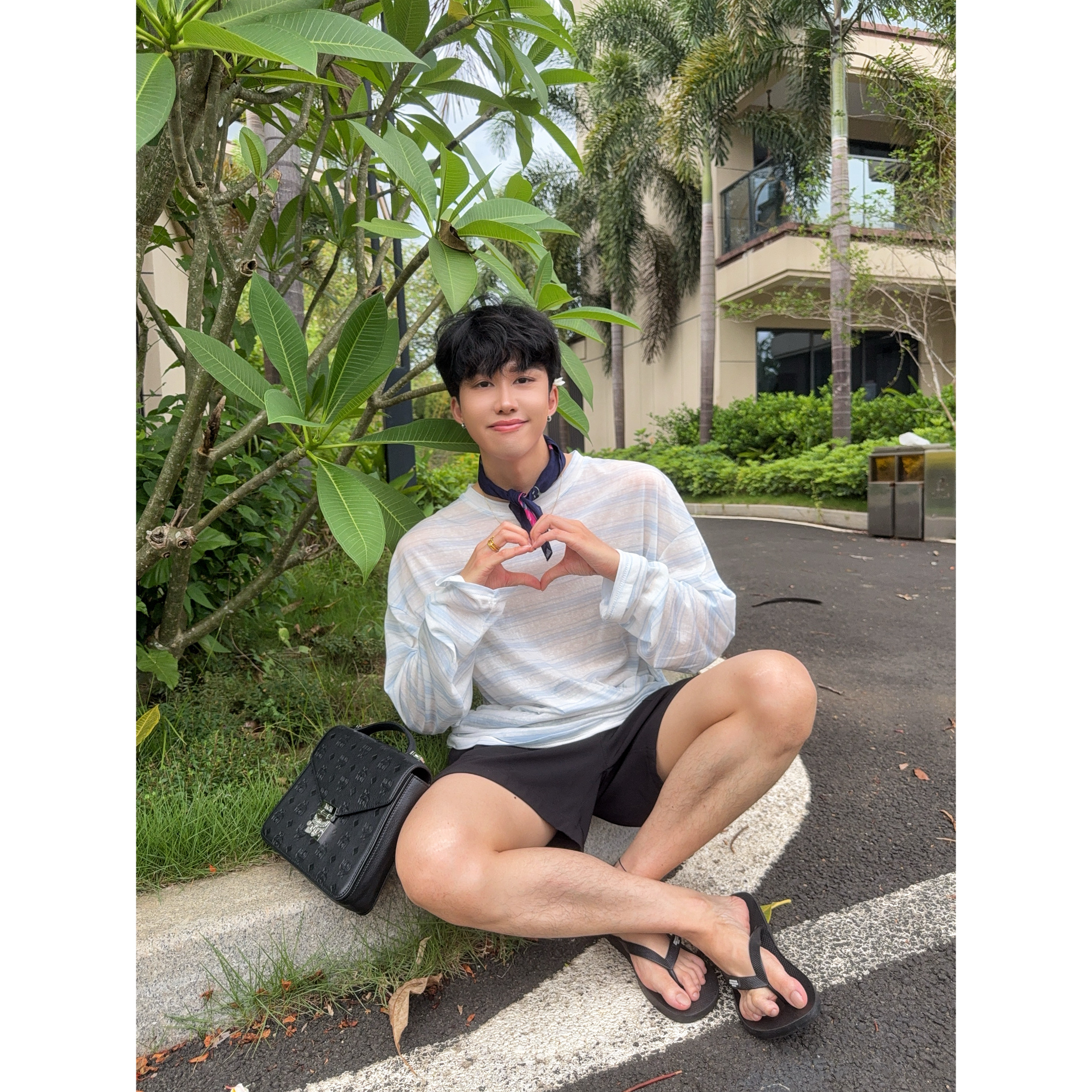 大富莱赛尔轻薄防晒服上衣男士韩版垂感条纹长袖T恤情侣打底罩衫