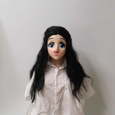 可爱大眼娃娃美女面具聚会酒吧