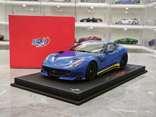 绝版车 BBR 1/18 法拉利 F12 TDF 蓝色 带底座展示盒原包装限量