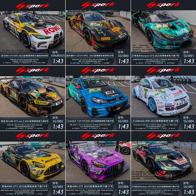 SPARK大众宝马纽博格林赛车模型