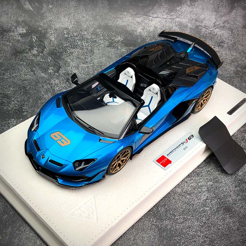 沙沙汽车模型Makeup MU1:18兰博基尼Aventador SVJ 63号敞篷树脂 模玩/动漫/周边/娃圈三坑/桌游 火车/摩托/汽车模型 原图主图