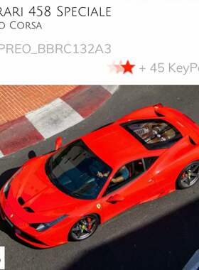 定金 BBR 1:43 法拉利458 SPECIALE硬顶树脂汽车模型收藏品摆件