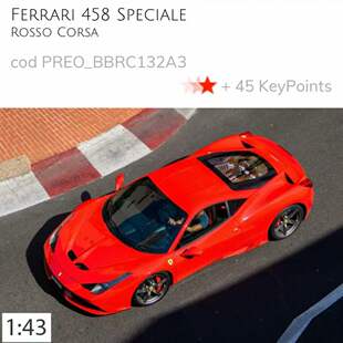 定金 BBR 1:43 法拉利458 SPECIALE硬顶树脂汽车模型收藏品摆件