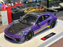 沙沙汽车模型Makeup MU1:18 保时捷911 GT3 RS紫色碳纤维定制HPW