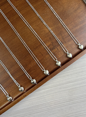 小爱心吊坠项链bm风同款超精致简约百搭饰品日韩ins风bm平替