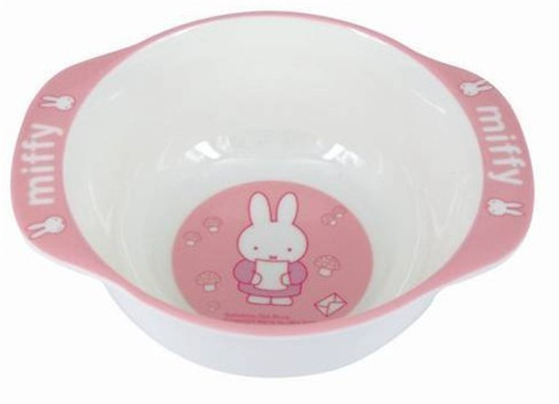 米菲兔宝宝碗大号双耳碗卡通儿童碗婴儿餐具 MF-4813