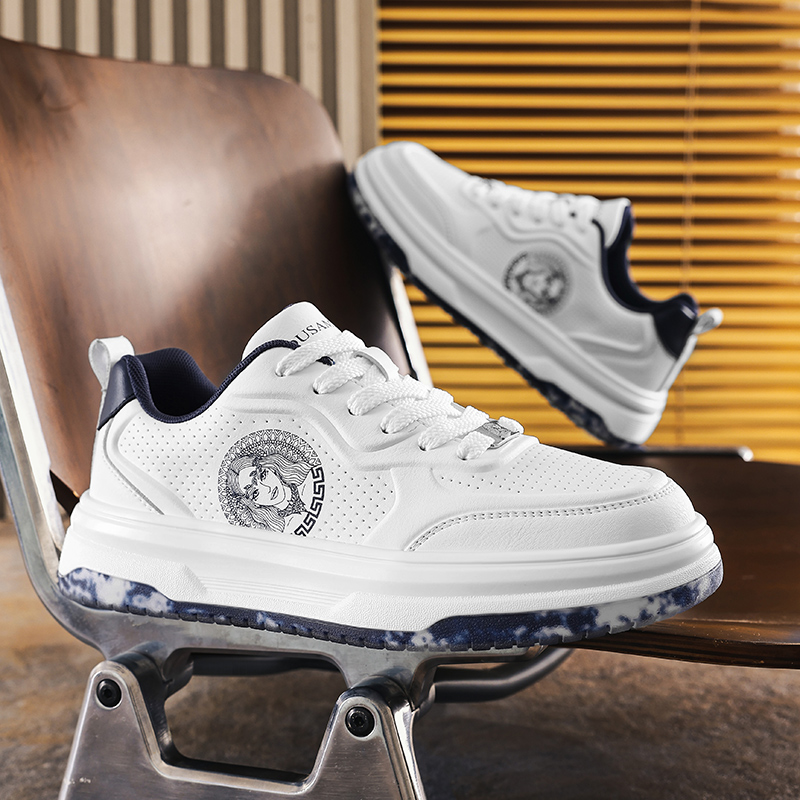 杜莎米娅2025新款运动休闲鞋厚底增高男鞋果冻大底板鞋男生小白鞋