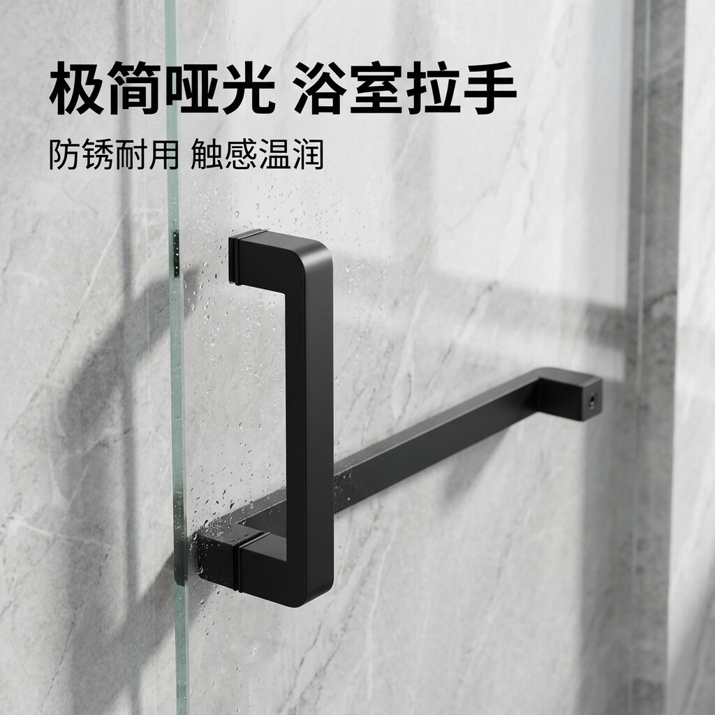 择沐简约新款极简浴室拉手图片
