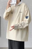 2025秋装新款ins潮男士宽松大码POLO衫个性刺绣百搭卫衣PL03P48，男装Polo衫，星座417-3