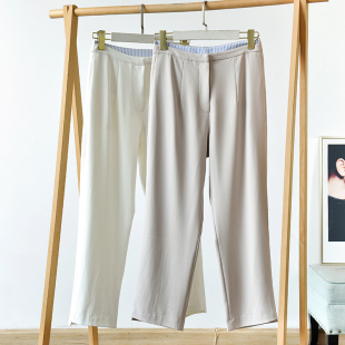 新款 时尚 莉1582 百搭简约高腰显瘦休闲裤 2025春季